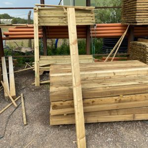 Alternative view of Wooden Post 100 x 100mm